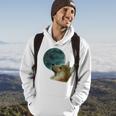 Dog Looking Up At The Moon Moon Funny Gifts Hoodie Lifestyle