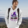 Forget Purple Gnome Me Not Purple Alzheimer's Awareness Hoodie Lifestyle