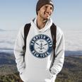 Hampton Bays New York Ny Vintage Boat Anchor & Oars Hoodie Lifestyle