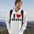 I Heart Betty First Name I Love Personalized Stuff Hoodie Lifestyle