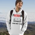 I Read Banned Books Freadom Funny Bookworm Book Reading Hoodie Lifestyle