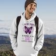 I Wear Purple In Memory Of My Dad Alzheimers Awareness Hoodie Lifestyle