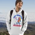 Im Just Here For The Wieners Funny Fourth Of July Hot Dog Hoodie Lifestyle