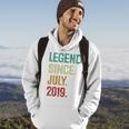 Kids 4 Years Old Legend Since July 2019 4Th Birthday Hoodie Lifestyle