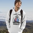 May Live In The Usa But My Story Began In Greece Flag Gift Usa Funny Gifts Hoodie Lifestyle