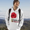 Memorial Day Red Poppy Patriotic Military Veteran Hoodie Lifestyle