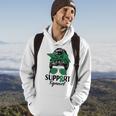 Messy Bun Sunglasses Support Squad Liver Disease Awareness Hoodie Lifestyle