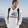 Nashville Vintage Cowgirl & State Flag Tennessee Stars Retro Tennessee Funny Gifts Hoodie Lifestyle