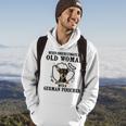 Never Underestimate An Old Woman With A German Pinscher Old Woman Funny Gifts Hoodie Lifestyle