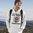 Never Underestimate An Old Woman With A Yorkshireterrier Old Woman Funny Gifts Hoodie Lifestyle
