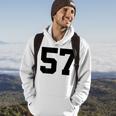 Number 57 Print On Back Only Cotton Team Jersey Hoodie Lifestyle