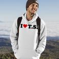Red Heart I Love Ts Hoodie Lifestyle