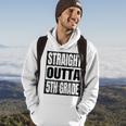Straight Outta 5Th Grade Graduation Gifts Grad Class 2023 Hoodie Lifestyle