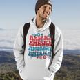Vintage American Groovy 4Th Of July America Patriotic Usa Patriotic Funny Gifts Hoodie Lifestyle