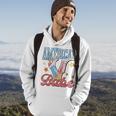 Western Cowgirl Boots Retro American Girls Babe 4Th Of July Hoodie Lifestyle