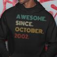 21 Years Old Awesome Since October 2002 21St Birthday Hoodie Unique Gifts