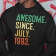 30 Year Old Awesome Since July 1993 30Th Birthday 30Th Birthday Funny Gifts Hoodie Unique Gifts