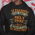 30Th Birthday Gift Legends Born In July 1992 30 Years Old 30Th Birthday Funny Gifts Hoodie Unique Gifts