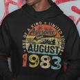 40 Years Old Made In 1983 Vintage August 1983 40Th Birthday Hoodie Unique Gifts