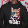 4Th Of July Meowica American Flag Cat Hoodie Unique Gifts