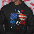 4Th Of July Merica Sunglasses All America Usa Flag Vintage Hoodie Unique Gifts