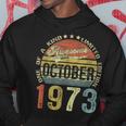 50 Years Old Vintage October 1973 50Th Birthday Hoodie Personalized Gifts