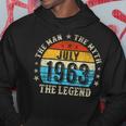 59 Year Old The Man Myth Legend July 1963 59Th Birthday Hoodie Unique Gifts