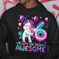 6 Years Of Being Awesome 6Th Birthday Girl Unicorn Party Hoodie Unique Gifts
