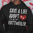 Adopt A Rottweiler Funny Rescue Dog Hoodie Unique Gifts