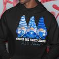 Als Awareness Month Blue Ribbon Gnomies Support Hoodie Unique Gifts