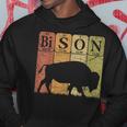 American Bison Periodic Table Elements Buffalo Retro Hoodie Unique Gifts