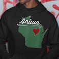 Aniwa Wisconsin Wi Usa City State Souvenir Hoodie Unique Gifts