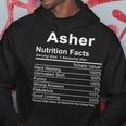 Asher Name Funny Gift Asher Nutrition Facts V2 Hoodie Funny Gifts