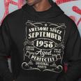 Awesome Since September 1958 65 Years Old 65Th Birthday Hoodie Unique Gifts