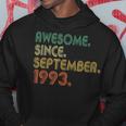 Awesome Since September 1993 30Th Birthday 30 Year Old Hoodie Funny Gifts
