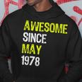 Awesome Since May 1978 40Th Birthday 40 Years Old Hoodie Unique Gifts