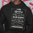Bailey Name Gift I Am Bailey I Was Born With My Heart My Sleeve V2 Hoodie Funny Gifts