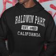 Baldwin Park California Ca Vintage Established Sports Hoodie Unique Gifts