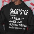 Baseball Player Definition Funny Shortstop Short Stop Hoodie Unique Gifts