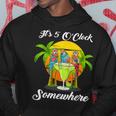 Beach Vacation Drinking It's 5 O'clock Somewhere Parrots Hoodie Unique Gifts