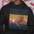 Bear Worlds Best Farter I Mean Father Vintage Retro Hoodie Unique Gifts