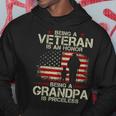 Being A Veteran Is An Honor Being A Grandpa Is Priceless Gift For Mens Hoodie Unique Gifts