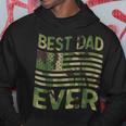Best Dad Ever Fathers Day Gift American Flag Military Camo Hoodie Funny Gifts