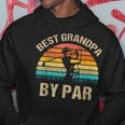 Best Grandpa By Par Fathers Day Golf Hoodie Unique Gifts