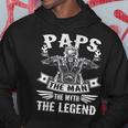 Biker Grandpa Paps The Man Myth The Legend Motorcycle Hoodie Unique Gifts