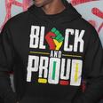 Black And Proud Raised Fist Junenth Afro American Freedom Hoodie Unique Gifts