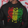 Black History Heart Junenth Melanin African American Hoodie Unique Gifts
