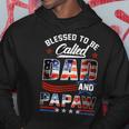 Blessed To Be Called Dad And Papaw Fathers Day America Flag Gift For Mens Hoodie Unique Gifts