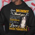 Blue Merle Collie Dear Mommy Thank You For Being My Mommy Hoodie Unique Gifts