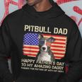 Blue Nose Pitbull Dad Happy Fathers Day To My Amazing Daddy Hoodie Funny Gifts